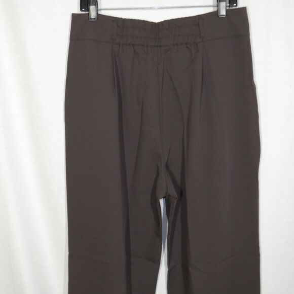Halara Clay Brown High Waist Zip Double Button Pleated Dress Pants Size Large - Picture 11 of 11